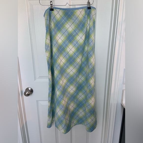 2004 Tommy Hilfiger Plaid Skirt 100% Cotton Women’s Midi - Picture 5 of 9